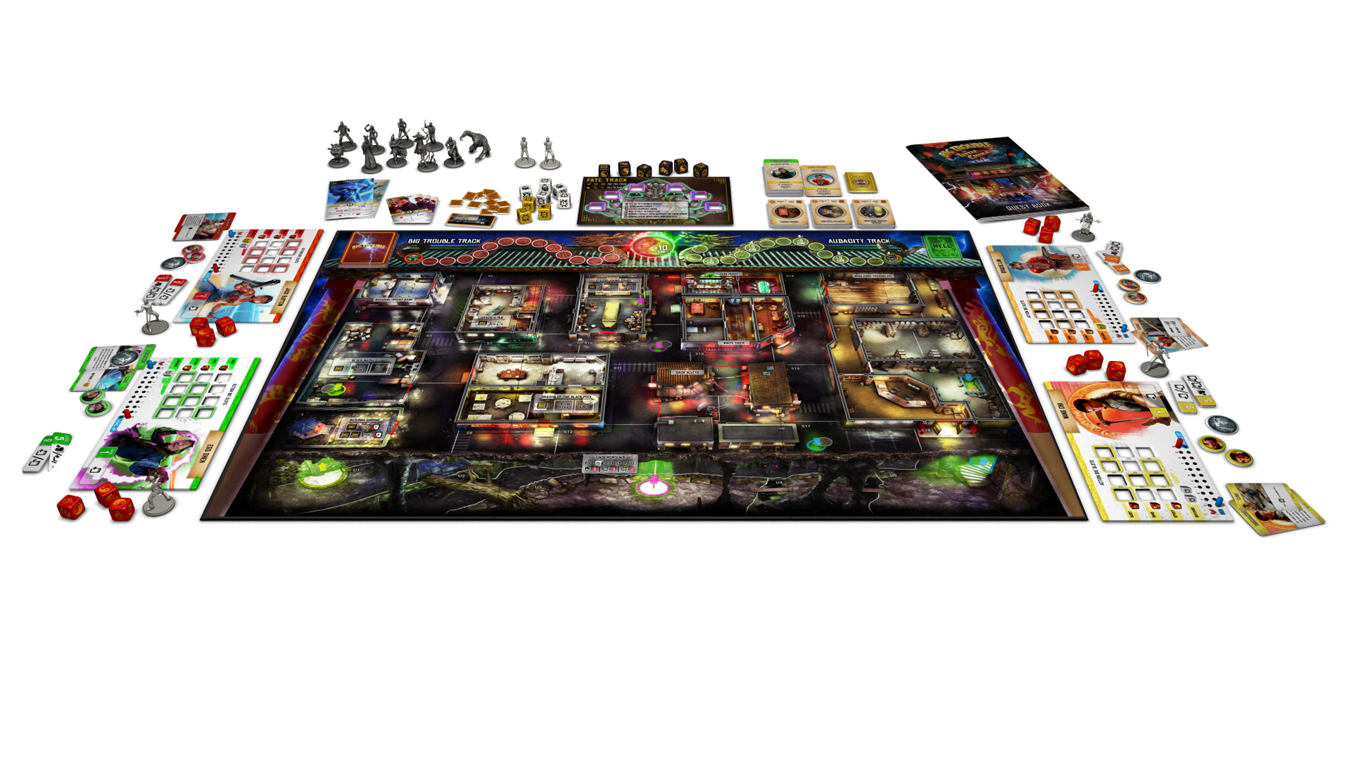 Big Trouble in Little China movie board game gameplay layout